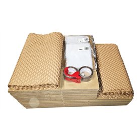 Kit Déménagement T3 – 67 pièces : 20 cartons standard 55x35x30 cm