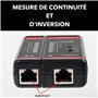 Testeur RJ45 CAT5E à CAT8 - Testeur de Câbles Réseaux Ethernet et Blindage - Marque Française Garantie 5ans
