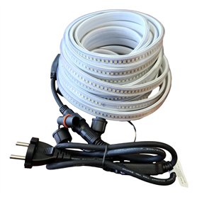 Light at Job Carré Rouge - Ruban LED Connectable de Chantier, 5 Mètres - Prêt à Brancher, PVC, IP65-178 LED SMD, 2835/Mètre, 120 Light at Job Carré Rouge - Ruban LED Connectable de Chantier