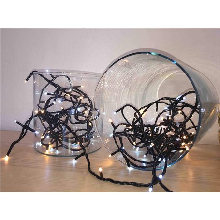 Guirlande Lumineuse Intérieure et Extérieure I 120 LED Blanc Chaud Blanc Froid I Longueur de 9