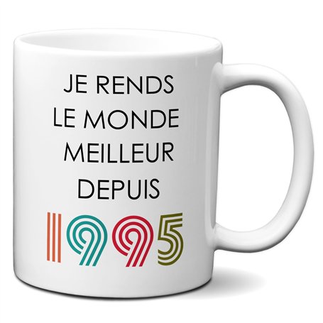L'Esprit Des Anges Tasse Mug Cadeau Anniversaire 30 ans Femme Homme - Je Rends le Monde Meilleur - Original Personnalisé