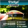 trifyd ® - Poisson Nageur Truite 6cm, Le Pack de 5 leurres de pêche