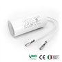 Condensateur moteur à fils 3.15 µF avec connecteur mini faston femelle