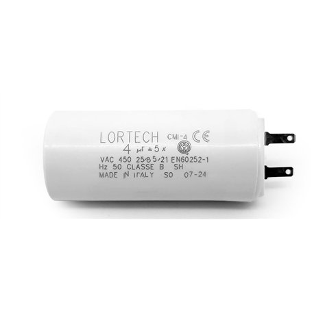 Condensateur 4µF pour moteur de volet roulant Cosses 2.8 mm