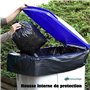 Lot de 10 Sacs Poubelle 240L [ Doublures de Container 2 Roues + Sangle de Fixation | Anti Salissures - Anti Odeur | Résistant -