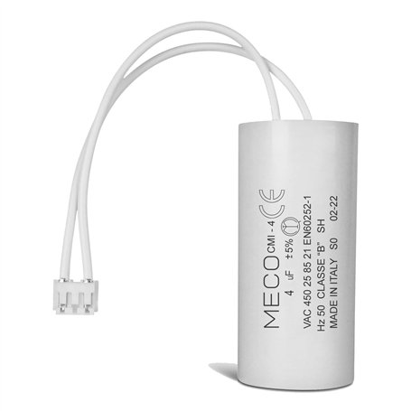 Condensateur 4 uF Moteur Volet Roulant BUBENDORFF - Condensateur avec Connecteur JST pour Réparation Pro de Volet Roulant - Haut