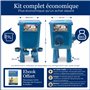 Kit Mangeoire et Abreuvoir Poules 8KG/7L – Anti-Nuisibles Valve Automatique Anti-Cyanobactéries, Ideal Microfermes et Élevages A