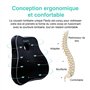 Coussin Lombaire Ergonomique - Support Dorsal en Mousse à Mémoire de Forme Soulage Les Douleurs Lombaires - Coussin pour Le Dos 