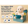 DINI PLAY Noor Sheep – Peluche Mouton Coranique Veilleuse, Cadeau Aïd Eid al-Adha Enfant, 25 cm – 25 Sourates + 30 Anashid-Alpha