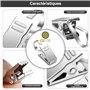 CZ Store®-✮Marque Française✮- Pince Rideau|Lot de 50|✮✮Garantie A Vie✮✮-Clip pour Rideau de Douche/Anneau Crochet/Guirlande/Trin