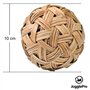Juggle Pro CHINLONE Ball, Sepak Takraw Cane Ball, Sport SPECTACULAIRE d’Asie du Sud-Est. Balle en ROTIN Diamètre Mini Taille 10