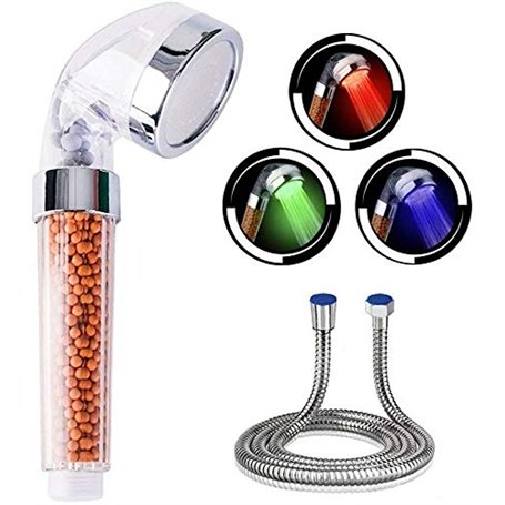 Douchette à main 7 Couleurs LED avec Tuyau