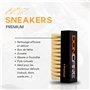 DonCare Kit Nettoyant Premium pour Sneakers, baskets et chaussures - Brosses, Nettoyant, Microfibre et Trousse.
