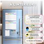 SKYCROO ® Calendrier Magnetique Frigo Blanc x3 + Accessoires - Planificateur Hebdomadaire + Mensuel + Mémo Aimanté Planning Sema