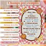 aliceandberry Cartons invitation anniversaire Groovy - 10 cartes + 10 enveloppes - Design Rétro hippie 70’s - Enfant Fille garço