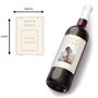 Étiquettes à personnaliser pour bouteille de vin (lot de 6) - ajoutez votre photo et vos textes - étiquette personnalisée - cade