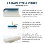 NANOPROTECTION Set Raclettes à Vitres AquaBLADE en Silicone avec Réservoir 20cm + 30 cm + mouilleur | Kit Nettoyage de Fenêtre |