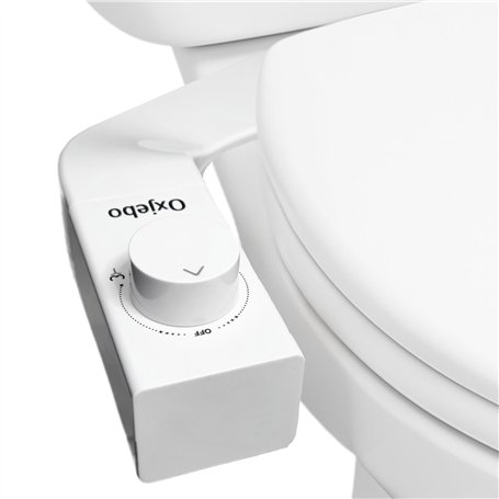 Oxjebo Bidet Toilette WC Non Électrique - Modèle Réversible Gauche/droite - Douchette Bidet japonais - Double buse rétractable e