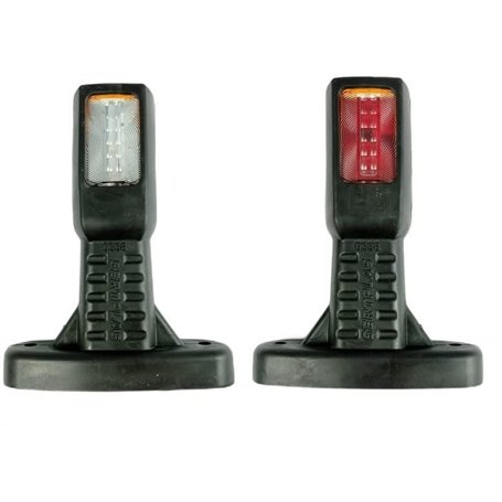 2 x LED Feux Gabarit Position Feu Lateral Rouge Blanc Jaune 12v 24v Remolque Camion Camionette Lampe