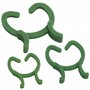 AERZETIX - C73874 - Lot de 45 Clips Pinces de Fixation pour Plantes 3.4x3 cm / 3x2.3 cm / 2.3x2 cm - Attaches légumes - en Plast