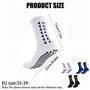 VVQWCY Lot de 3 paires de chaussettes de football antidérapantes pour homme et femme pour football, basketball, rugby, tennis, c