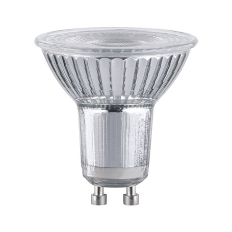 Paulmann 28984 Standard 230V réflecteur LED GU10 7W 230V 550lm gradable 50mm Argent Verre 2700K - Ampoule Blanc chaud