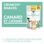 GimCat Crunchy Snacks Canard avec Herbe à Chat - Friandise pour Chat croustillante et Riche en protéines - 1 Sachet (1 x 50 g)