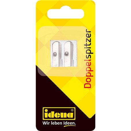 Idena 520051 - Taille-crayon double en métal