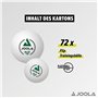 JOOLA 44287 Flip 40+ Balles de Tennis de Table Unisexe pour Adulte Blanc Taille Unique