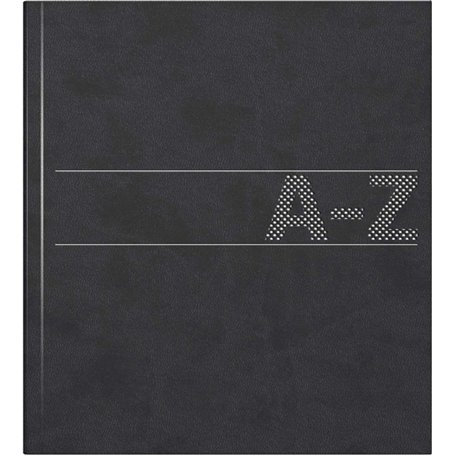 Brunnen Carnet d'adresses/répertoire téléphonique Schuppen 384 Coque souple 210 x 148 mm x 10 mm Noir