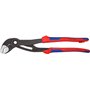 Knipex Cobra® Pince multiprise de pointe grise atramentisée, avec gaines bi-matière, avec œillet intégré pour fixation d’un disp
