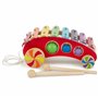 Bieco Xylophone Bebe 1 An | Xylophone Enfant | Trotteur en Bois | Jouet a Tirer | Apprendre a Marcher pour Bebe Chariot de March