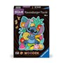 Ravensburger - Puzzle en Bois - Stitch - 150 pièces Robustes et Naturelles Dont 15 Figurines en Bois (Whimsies) - Qualité Premiu
