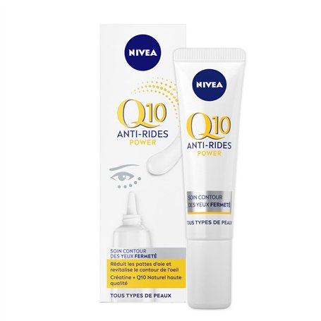 NIVEA Q10 Power Soin Contour des Yeux Anti-Rides +Fermeté (1x15 ml)