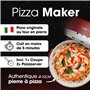 Clatronic® four à pizza | 350°C p. pizza italienne en pierre à la maison |électrique | aussi pour pizzas surgelées | pizza en mo