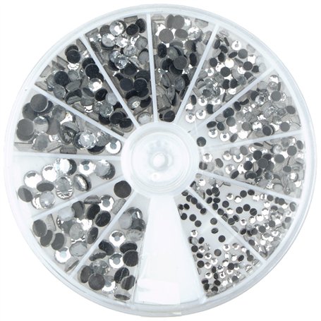 Rayher boite de 580 strass thermocollants en cristal strass hotfix pour costumiser vos vêtements et autres accessoires en tissu