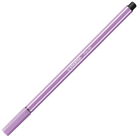 Feutre dessin - STABILO Pen 68 - 1 feutre pointe moyenne -lilas clair