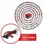 Einhell Meuleuse d'angle Ø115mm sans fil TE-AG 18/115-2 Li Solo Power X-Change (18 V, profondeur de coupe de 28 mm) Livré sans B