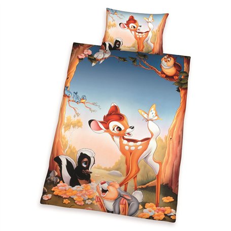 Disney Bambi Parure de lit pour bébé 100 % coton 100 x 135 cm