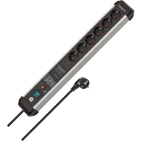 Brennenstuhl Premium-Protect-Line Multiprise 6 Prises avec parasurtenseur 60 000 A (multiprise avec Interrupteur et câble de 5 m