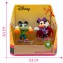 Bullyland 15082 - Walt Disney Mickey et Minnie en Costume d'halloween - Figurines peintes à la Main - sans PVC pour garçons et F