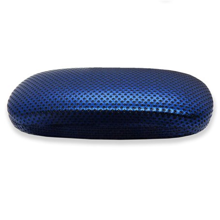 BELESI Étui à lunettes rigide bleu carbone - Étui à lunettes pour homme et femme - Bleu