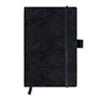 Herlitz My Book Carnet de notes A5 feuilles lignées avec Carnet à couverture rigide avec ruban et Passant à stylo-Noir