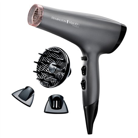 Remington Keratin Protect AC8008 Sèche-cheveux ionique infusé avec de la kératine et de l'huile d'amande pour des cheveux sains