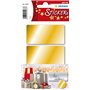 HERMA 15287 Lot de 9 autocollants de Noël dorés - 34 x 67 mm - Étiquettes de fermeture pour cadeaux - Points adhésifs pour décor