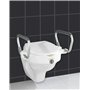 WENKO Adaptateur abattant à accoudoirs Secura, Plastique, 5535 x 37.5 x 47.542.5 cm, Blanc