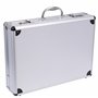 GRÄWE Mallette en aluminium avec compartiment pour documents, valise d'affaires avec serrure à combinaison - Argenté - Environ 1