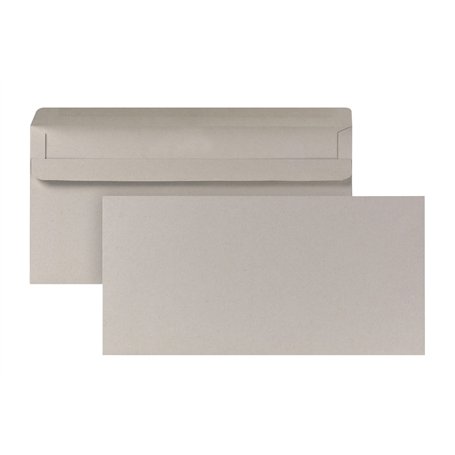 Bong Bauwens 1220481 Lot de 1000 enveloppes DL sans fenêtre (Gris) (Import Allemagne)