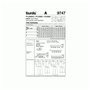 Burda B9747 Patron de Couture Pyjama 19 x 13 cm