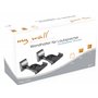 myWall HB7L Lot de 2 Supports muraux universels pour Haut-parleurs, inclinables et pivotants, Support pour Enceintes avec Charge